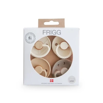 FRIGG Smoczki uspokajające zestaw 4 szt. kauczuk 6-18m Crystal Sp