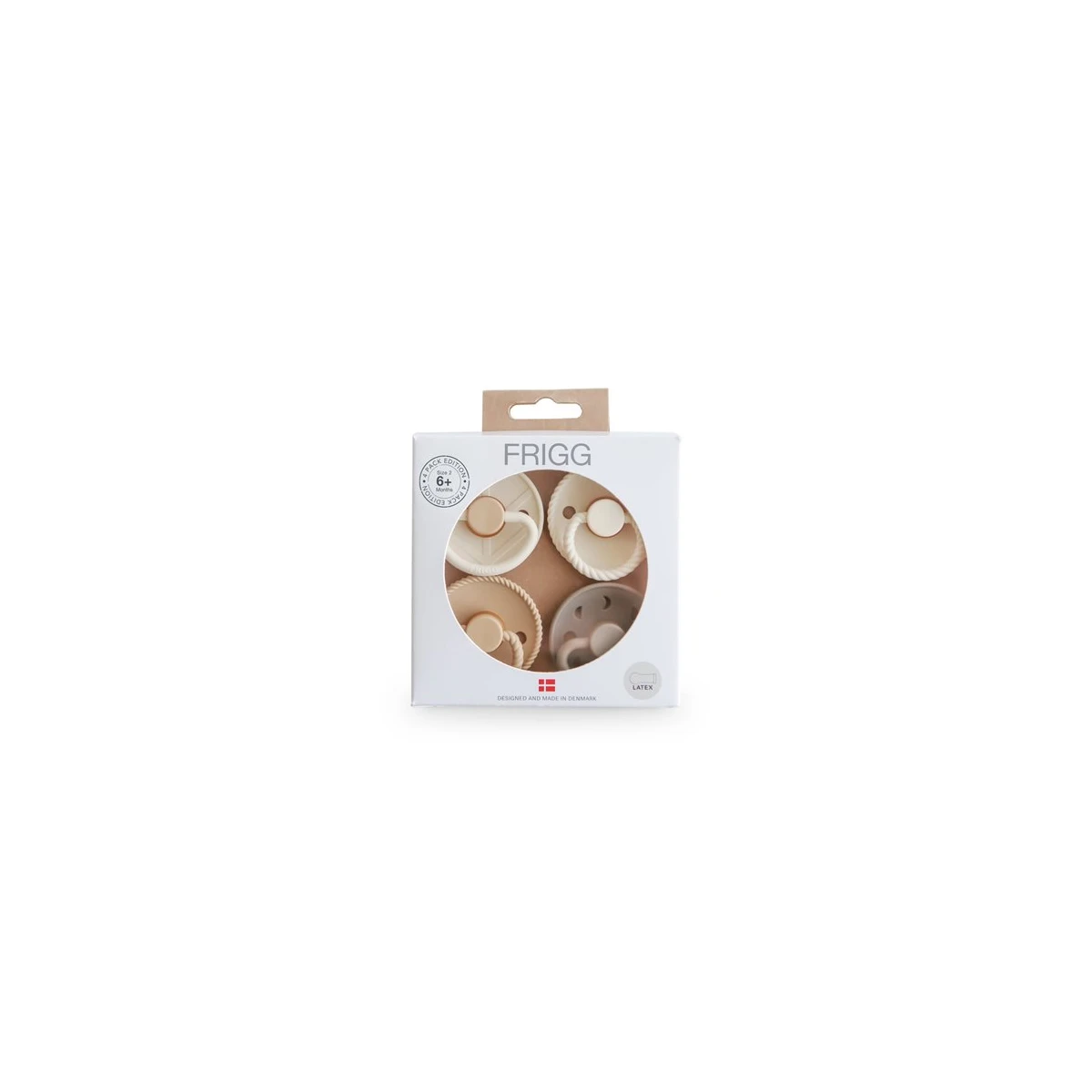 FRIGG Smoczki uspokajające zestaw 4 szt. kauczuk 6-18m Crystal Sp