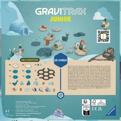 GraviTrax Junior Zestaw Uzupełniający Lodowa Przygoda 34el.