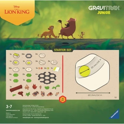 GraviTrax Junior Zestaw Startowy Król Lew 71el.