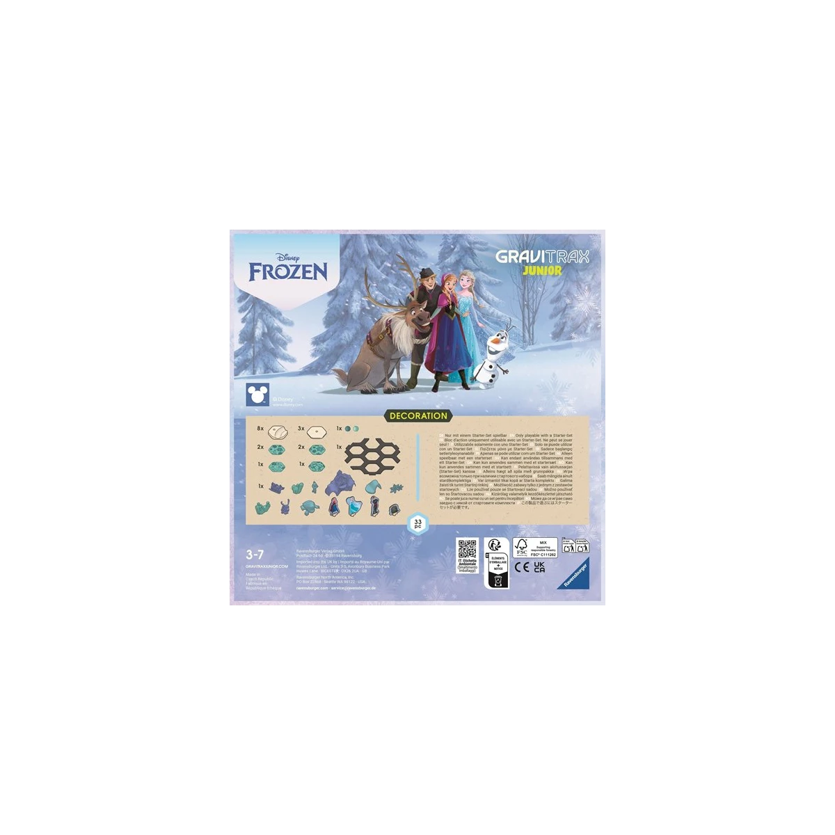 GraviTrax Junior Zestaw Uzupełniający Kraina Lodu Frozen 33el.