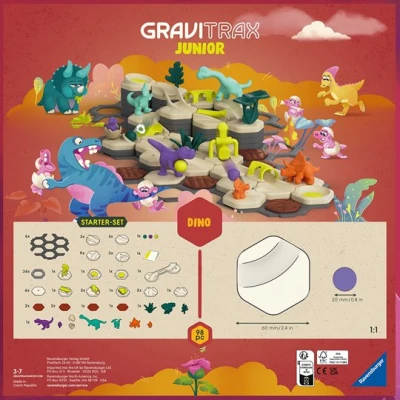 GraviTrax Junior Zestaw Startowy z Dinozaurami L Dino 98el.