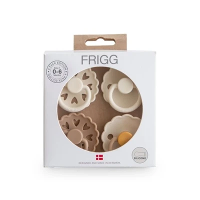 FRIGG Smoczki uspokajające zestaw 4 szt. silikon 0-6m Snowflake D