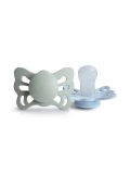 FRIGG Butterfly Smoczek anatomiczny 2-pak silikon 0-6m Sage / Pow