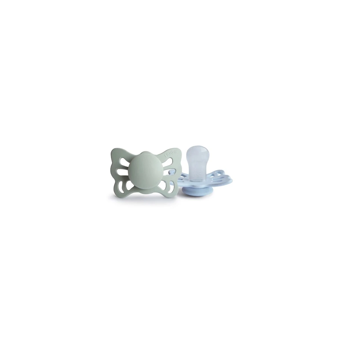 FRIGG Butterfly Smoczek anatomiczny 2-pak silikon 0-6m Sage / Pow