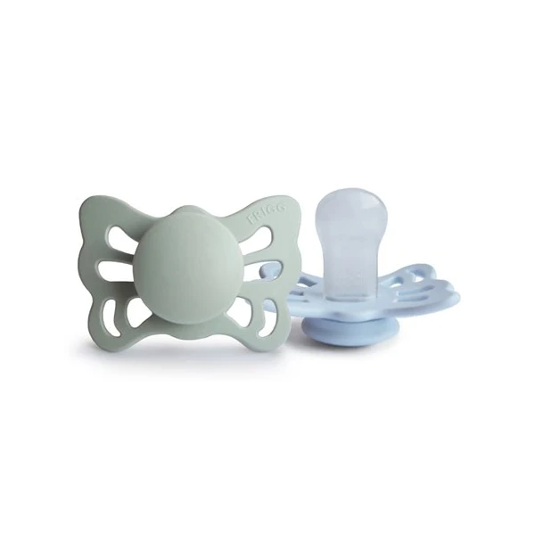 FRIGG Butterfly Smoczek anatomiczny 2-pak silikon 0-6m Sage / Pow