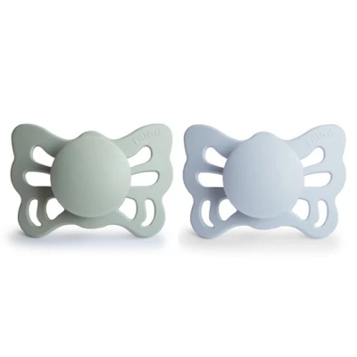 FRIGG Butterfly Smoczek anatomiczny 2-pak silikon 0-6m Sage / Pow