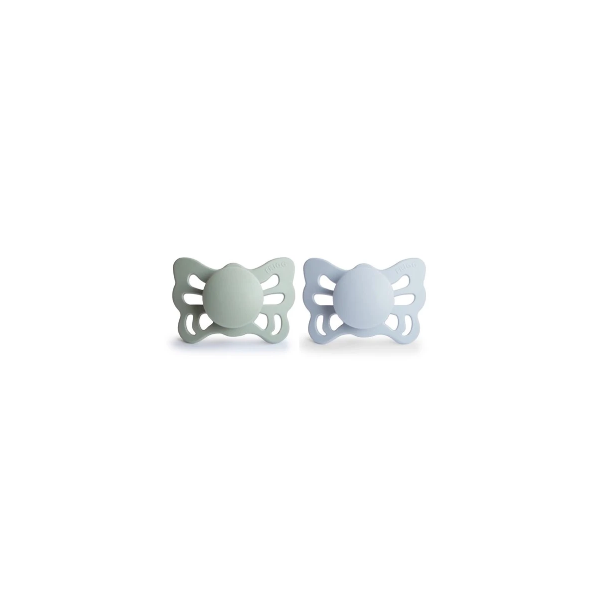 FRIGG Butterfly Smoczek anatomiczny 2-pak silikon 0-6m Sage / Pow