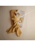 Mushie Gryzak Silikonowy Lew Soft Yellow