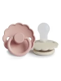 FRIGG Daisy Smoczek uspokajający 2-pak silikon 0-6m Blush / Cream