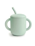 Mushie Kubek ze słomką 175 ml Cambridge Blue