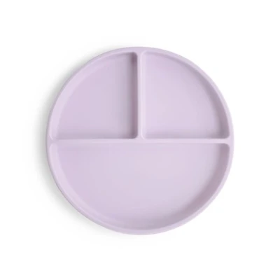 Mushie Silikonowy Talerzyk Dzielony dla Dziecka Soft Lilac