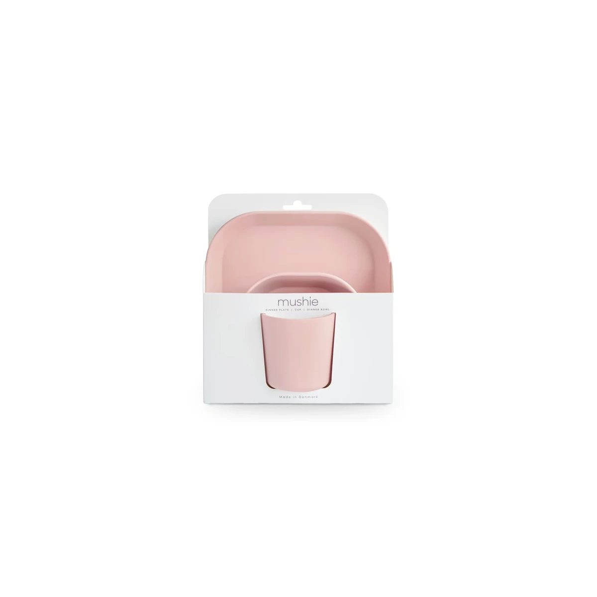Mushie Zestaw Naczyń dla Dziecka Square Blush