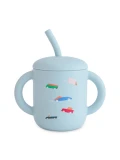Mushie Kubek ze słomką 175 ml Retro Cars