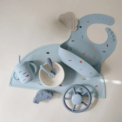 Mushie Kubek ze słomką 175 ml Retro Cars