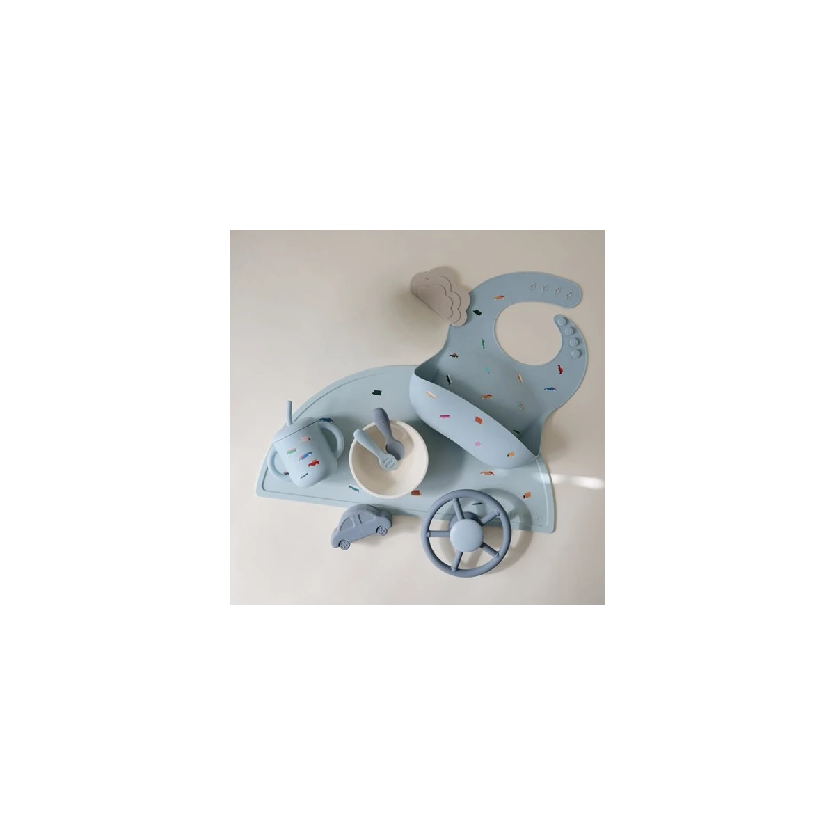 Mushie Kubek ze słomką 175 ml Retro Cars