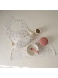 Mushie Śliniak Silikonowy Bows