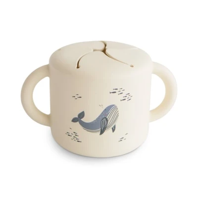 Mushie Kubek na Przekąski dla Dzieci 400 ml Whales
