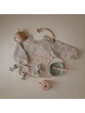 Mushie Śliniak z Rękawami Pastel Blooms