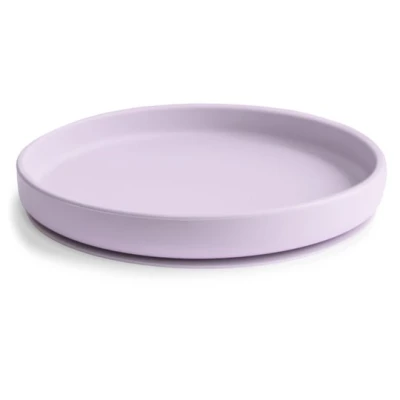 Mushie Silikonowy Talerzyk dla Dziecka z Przyssawką Soft Lilac