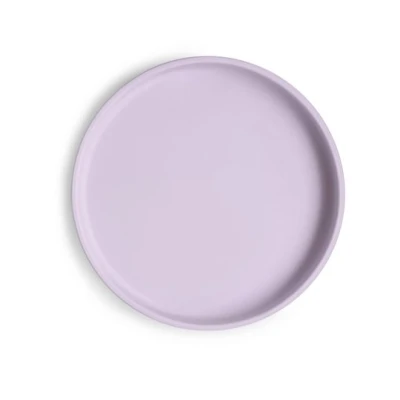 Mushie Silikonowy Talerzyk dla Dziecka z Przyssawką Soft Lilac