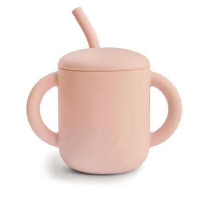 Mushie Kubek ze słomką 175 ml Blush