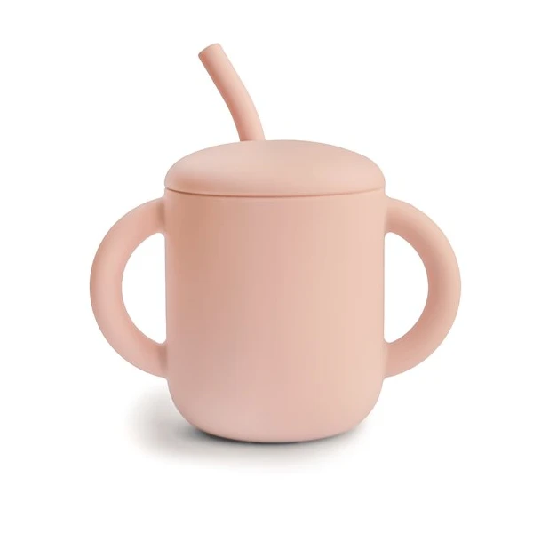 Mushie Kubek ze słomką 175 ml Blush