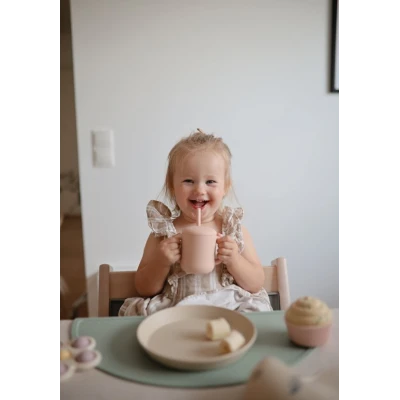 Mushie Kubek ze słomką 175 ml Blush