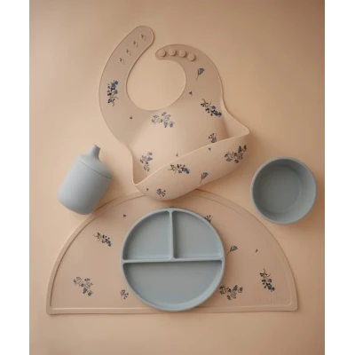 Mushie Silikonowy Kubek Treningowy dla Dzieci 175 ml Powder Blue