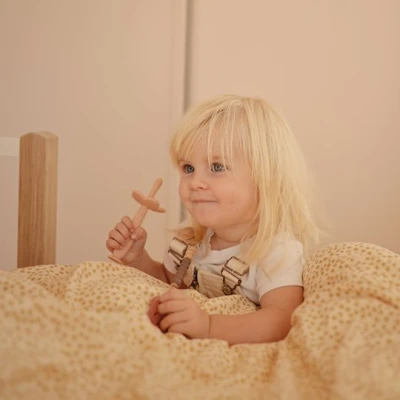 Mushie Szczoteczka do Zębów dla Niemowląt Flower Blush