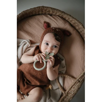 Mushie Gryzak silikonowy Królik Sage
