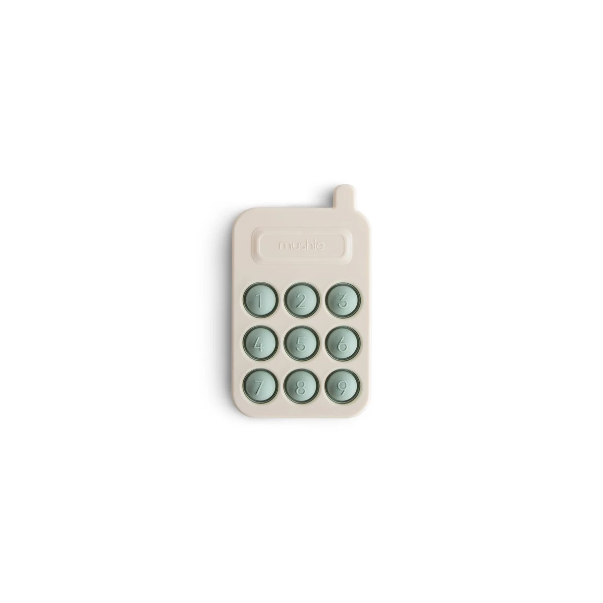 Mushie Zabawka sensoryczna Telefon Pop It Cambridge Blue