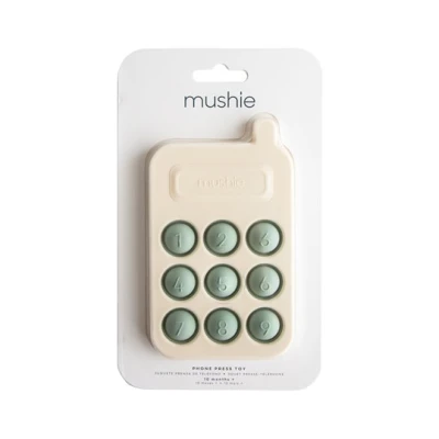 Mushie Zabawka sensoryczna Telefon Pop It Cambridge Blue