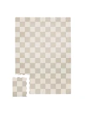 3 Sprouts Mata Piankowa EVA Checkerboard Beige Puzzle Podłogowe