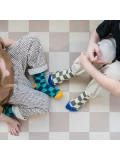 3 Sprouts Mata Piankowa EVA Checkerboard Beige Puzzle Podłogowe