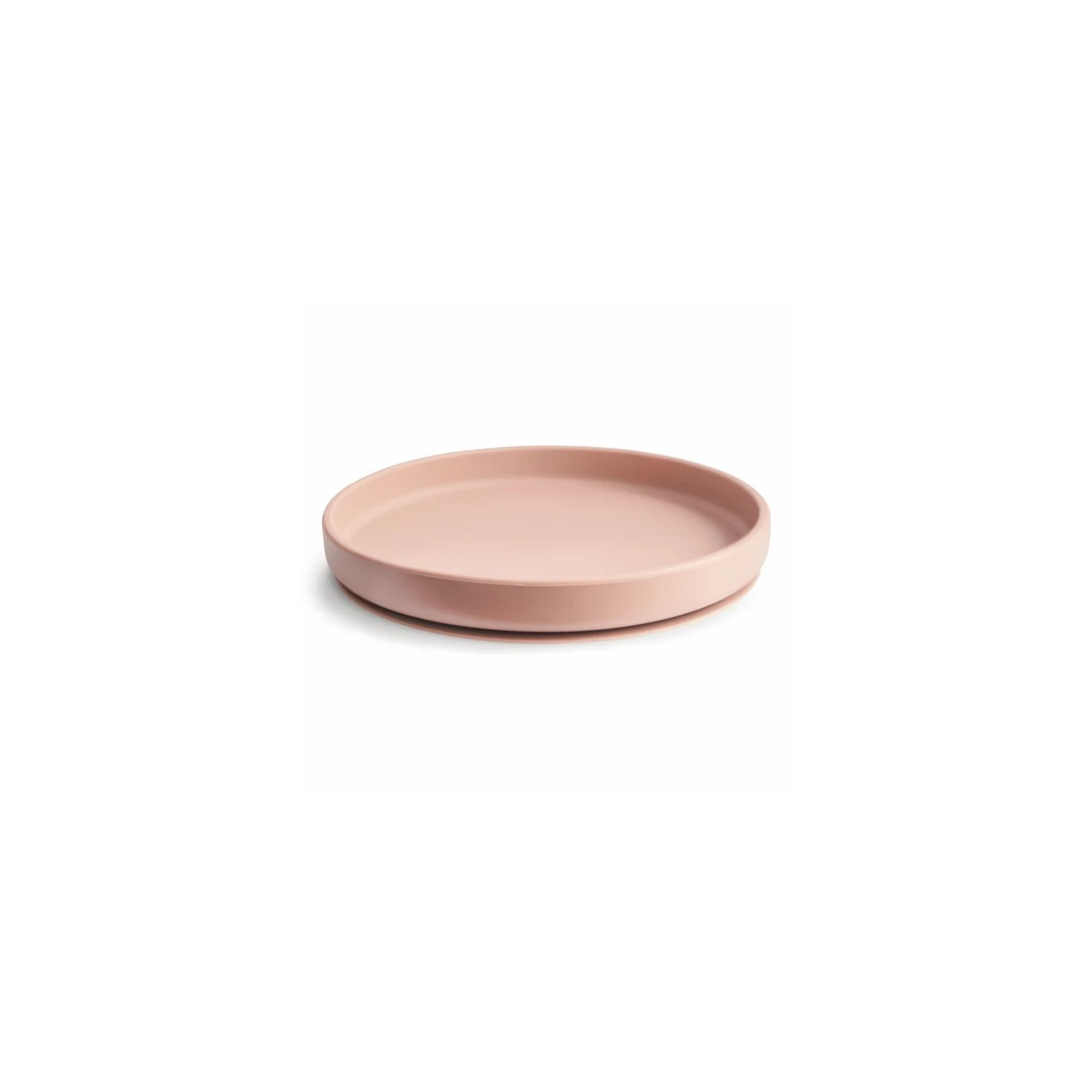 Mushie Silikonowy Talerzyk dla Dziecka z Przyssawką Blush