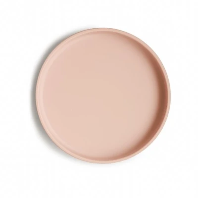 Mushie Silikonowy Talerzyk dla Dziecka z Przyssawką Blush