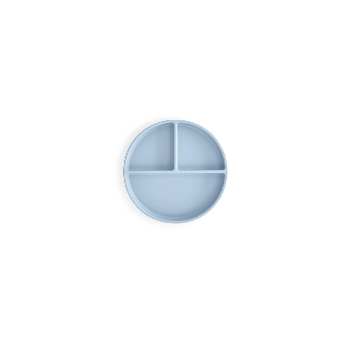 Mushie Silikonowy Talerzyk Dzielony dla Dziecka Powder Blue