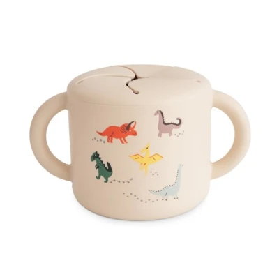 Mushie Kubek na Przekąski dla Dzieci 400 ml Dino