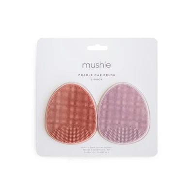Mushie Szczotka na Ciemieniuchę dla Niemowląt Rose / Soft Lilac
