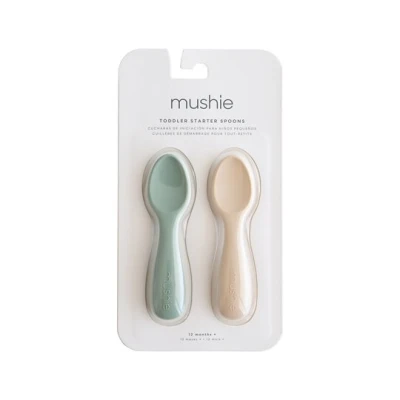 Mushie Łyżeczki do Samodzielnego Jedzenia 2-pak Cambridge Blue /