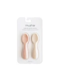 Mushie Łyżeczki do Samodzielnego Jedzenia 2-pak Blush / Shifting