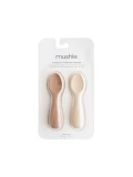 Mushie Łyżeczki do Samodzielnego Jedzenia 2-pak Natural / Shiftin