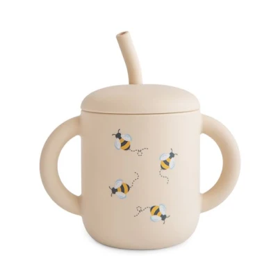 Mushie Kubek ze słomką 175 ml Bees