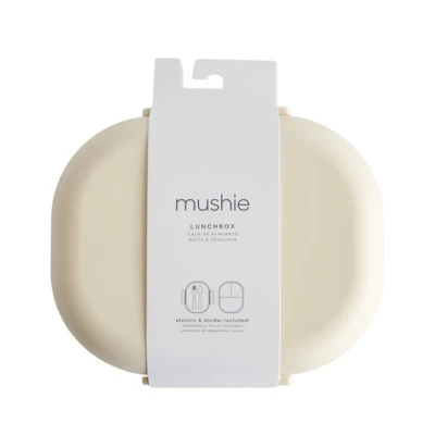 Mushie Lunchbox dla Dzieci Pojemnik na Jedzenie ze Sztućcami Ivor