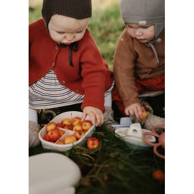 Mushie Lunchbox dla Dzieci Pojemnik na Jedzenie ze Sztućcami Ivor