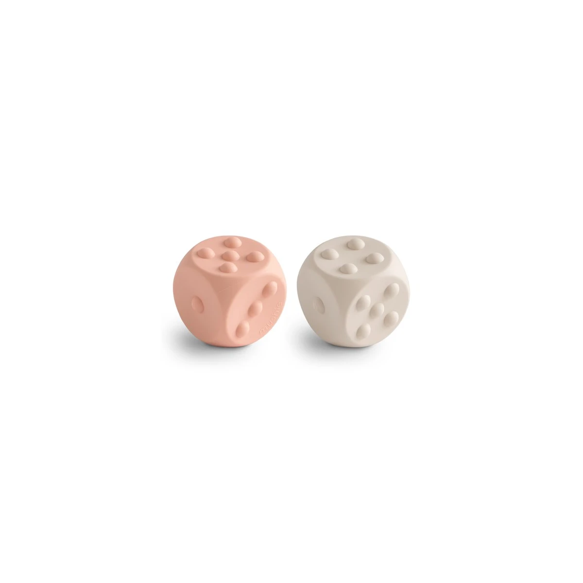 Mushie Zabawka sensoryczna kostka pop it 2-pak Blush / Shifting S