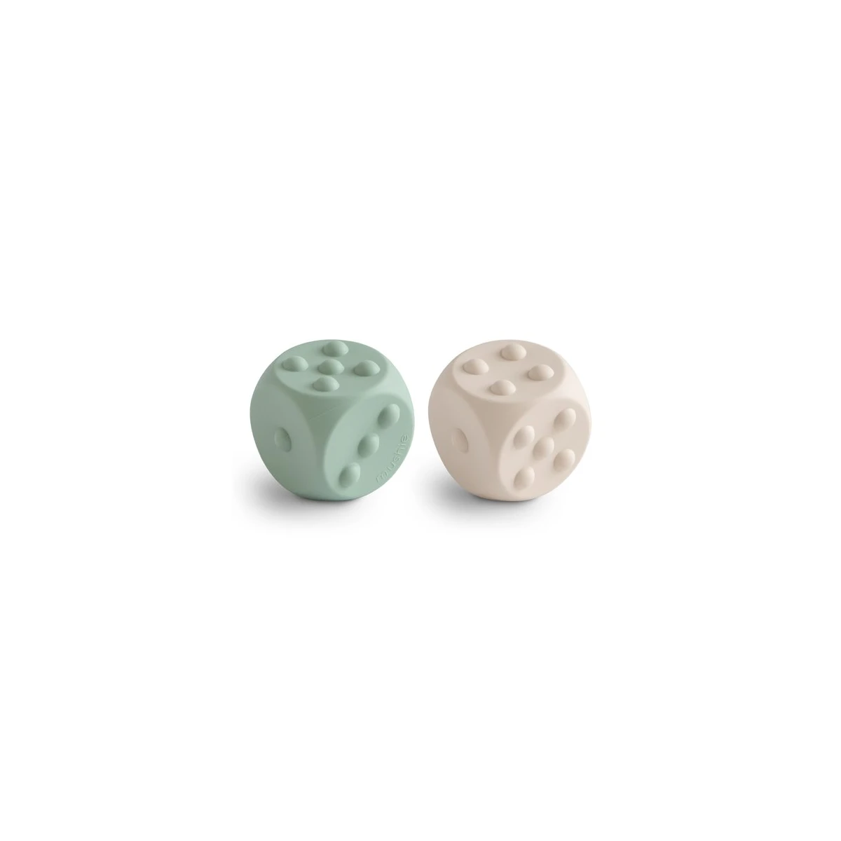 Mushie Zabawka sensoryczna kostka pop it 2-pak Cambridge Blue / S
