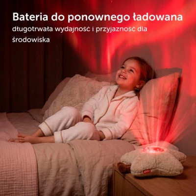ZAZU KIDS Zazu GAIA Projektor Zorzy Polarnej Gwiazdka Beige