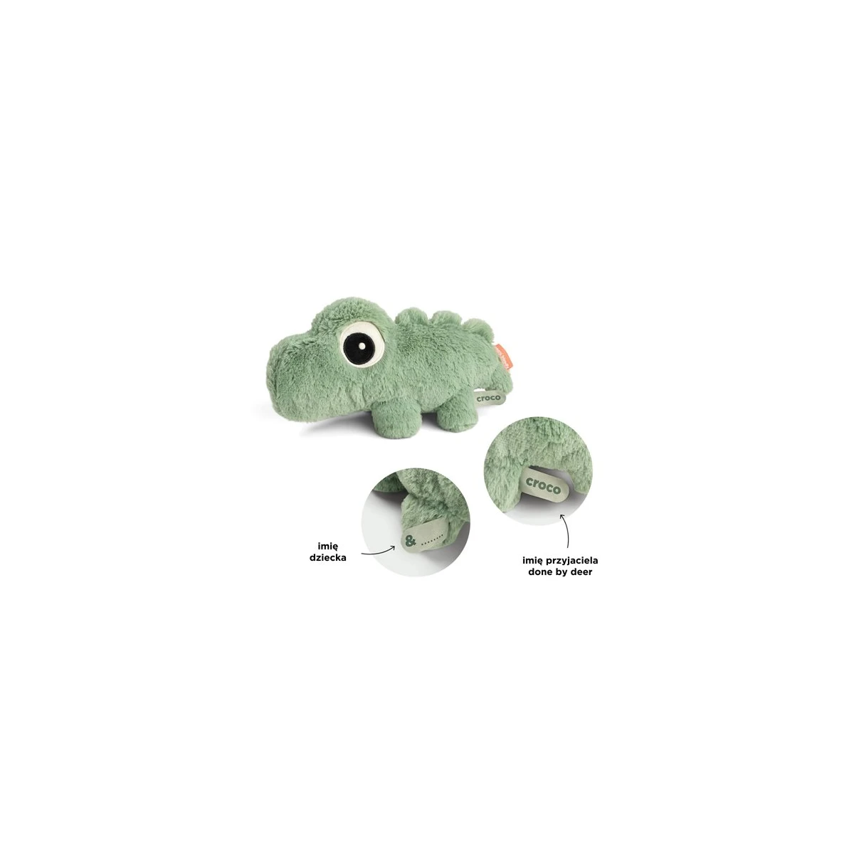 Done by Deer Maskotka Krokodyl Croco 28cm Green